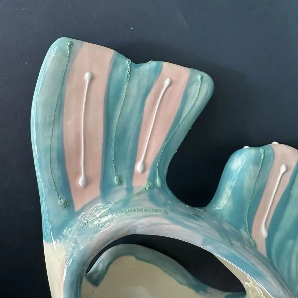 VTG Lanz Russell 1995 Ceramic Fish Sculpture Coastal Seafood Restaurant Decor